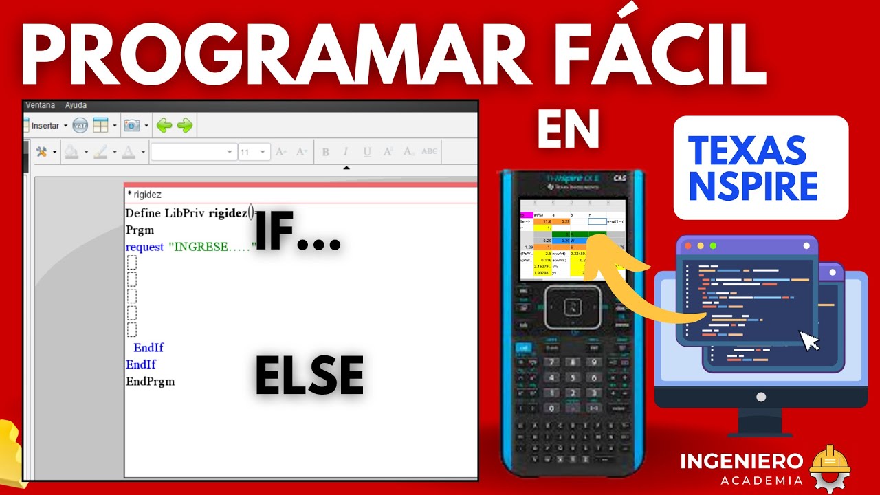 PROGRAMAR en calculadora texas TI NSPIRE