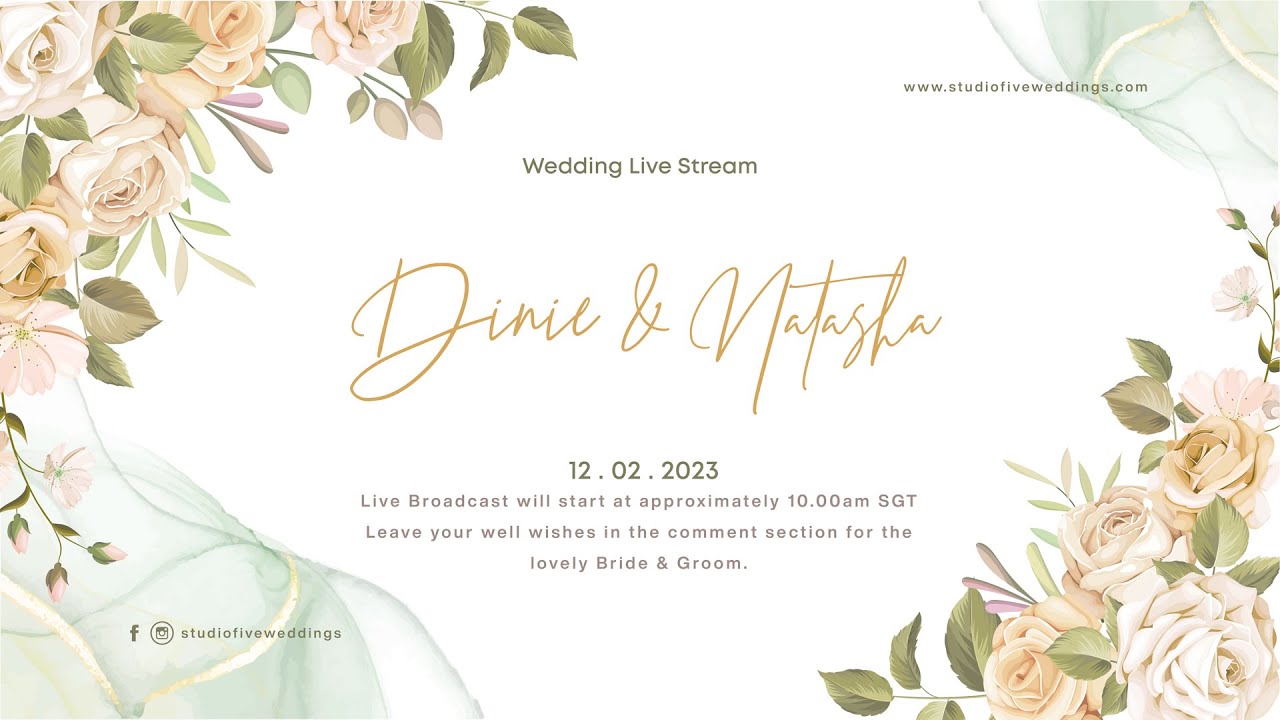 Wedding Livestream  Dinie & Norshazlynn @ Begonia Ballroom Downtown East | Ustaz Syed Ahmad