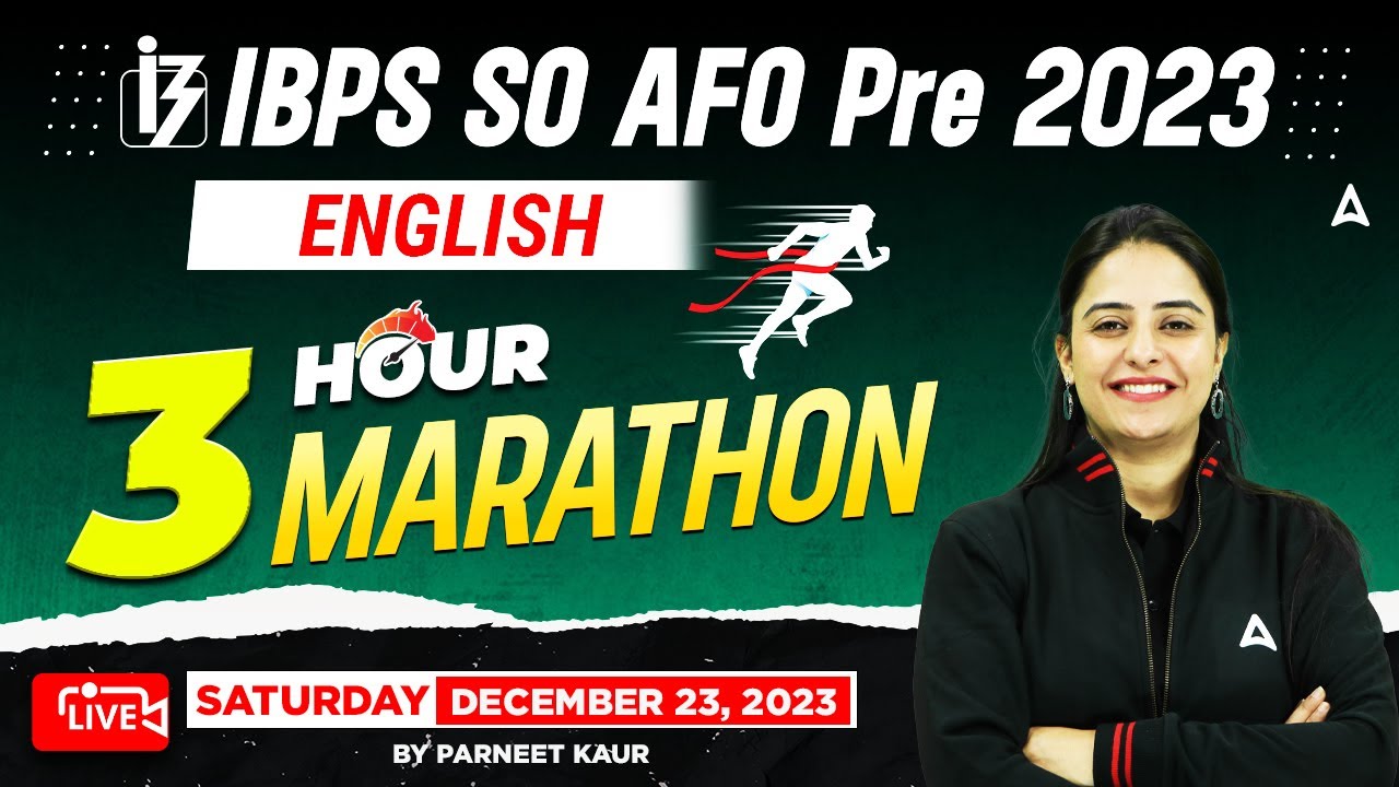 IBPS SO English Marathon | IBPS SO Marathon 2023 | IBPS SO English Classes