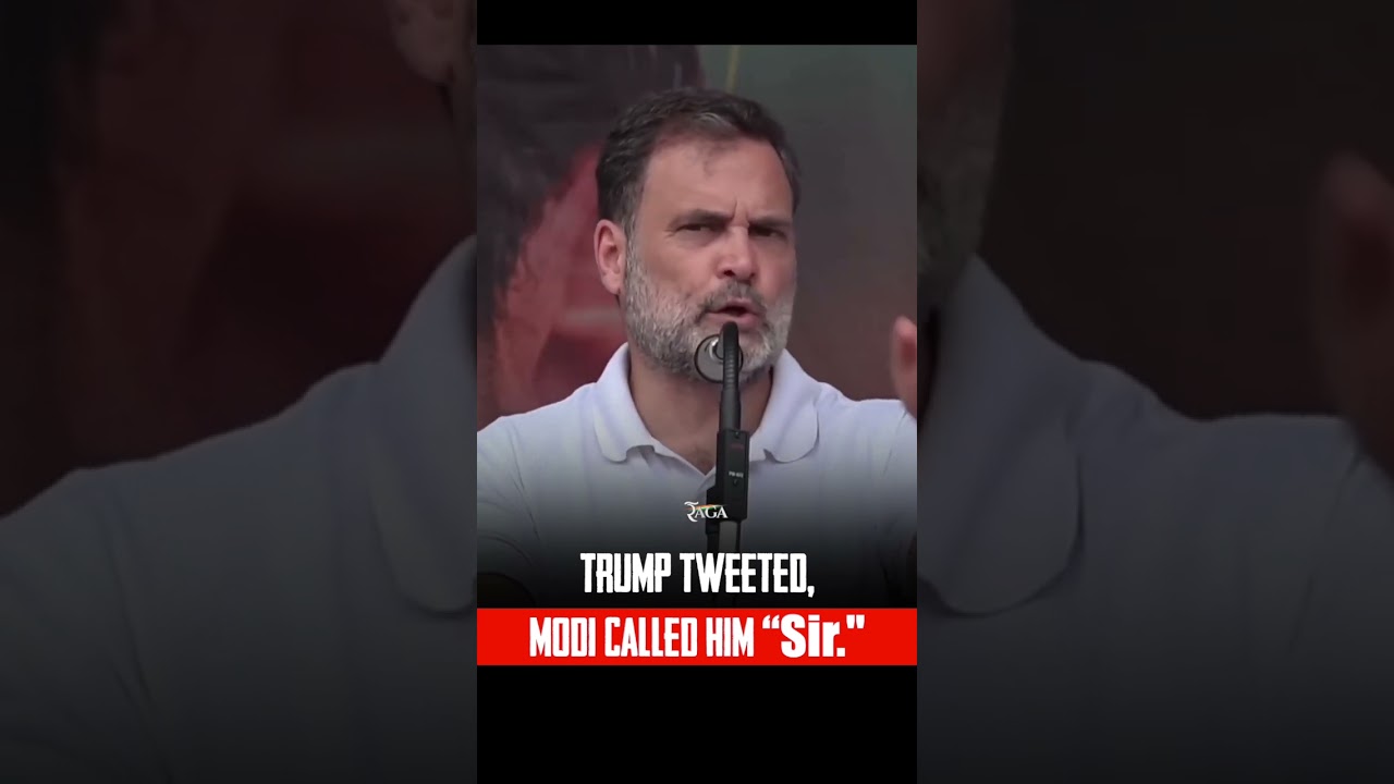 Donald Trump tweeted that Narendra Modi called him &ldquo;Sir.&rdquo; l Rahul Gandhi l #viralvideo