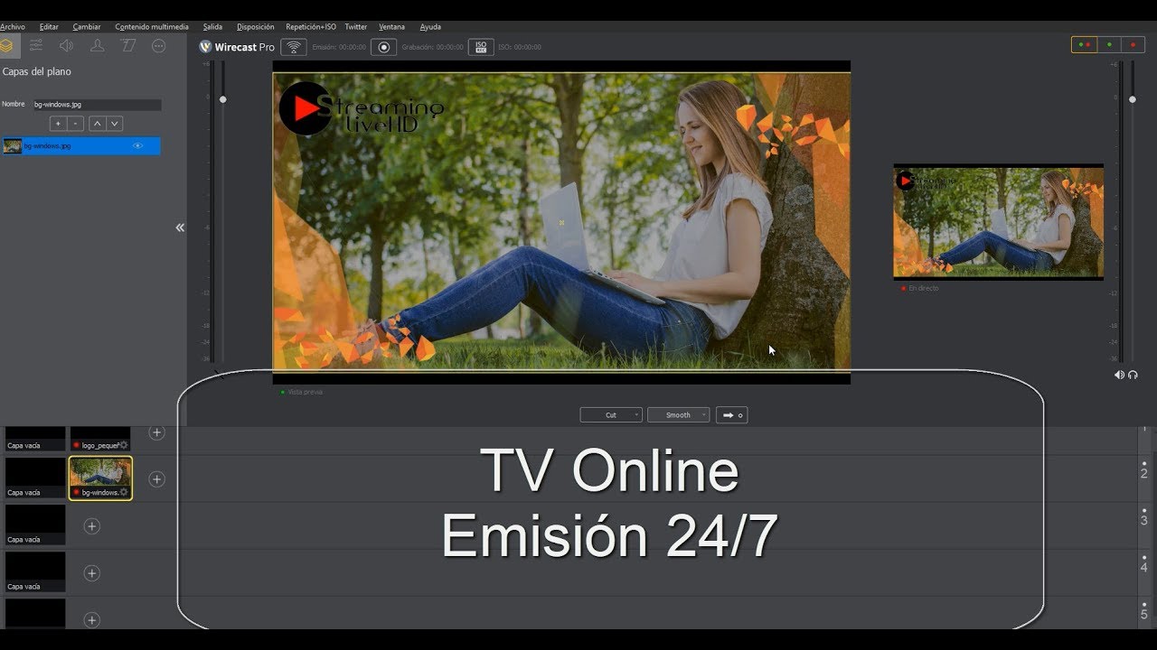 Crea tu canal de TV 24/7 sin cortes en Vivo + VOD 2020 - Mediacp/Cast Control - Wirecast