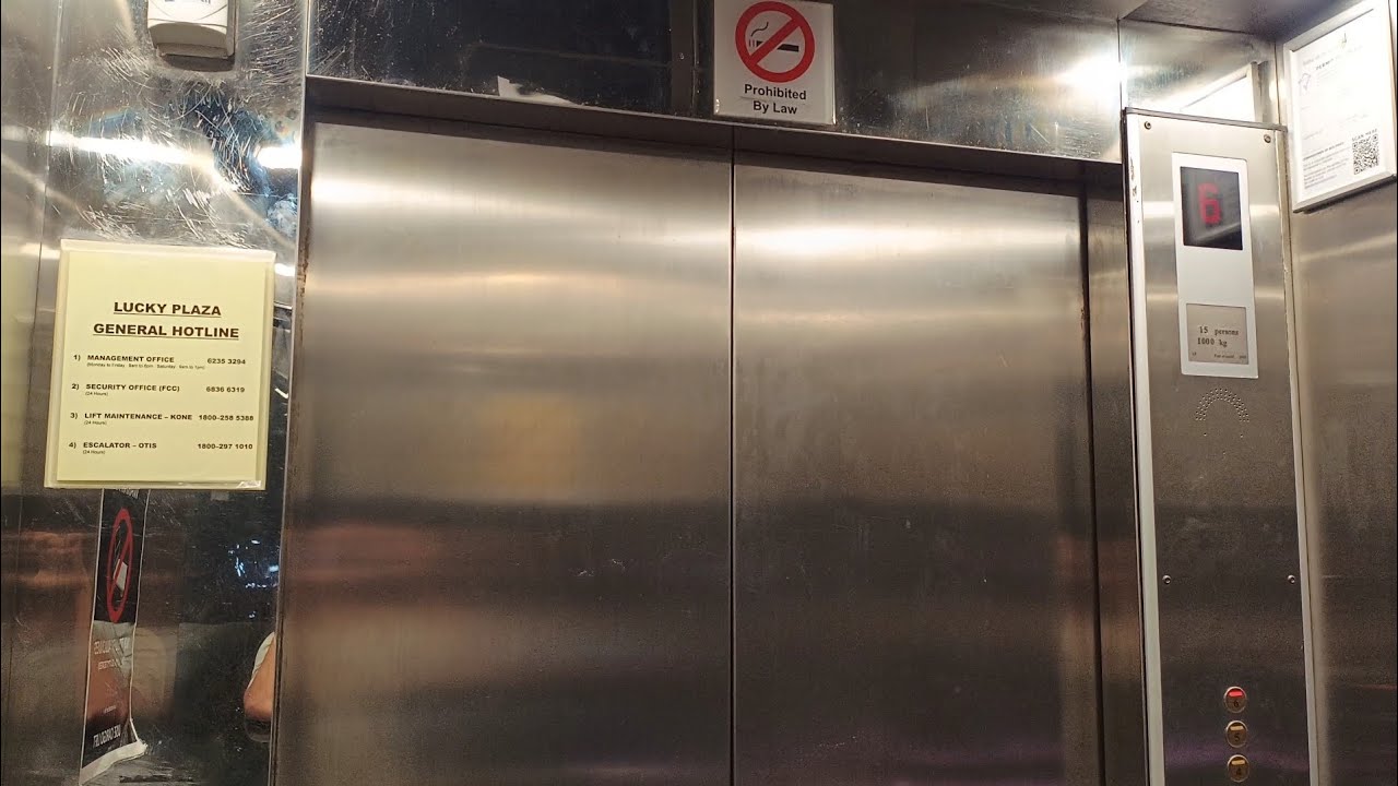#エレベーター KONE ReSolve 20 Elevator - Lucky Plaza (Orchard Road) Lift 9, 1978年式 元日立製 2005年更新済み