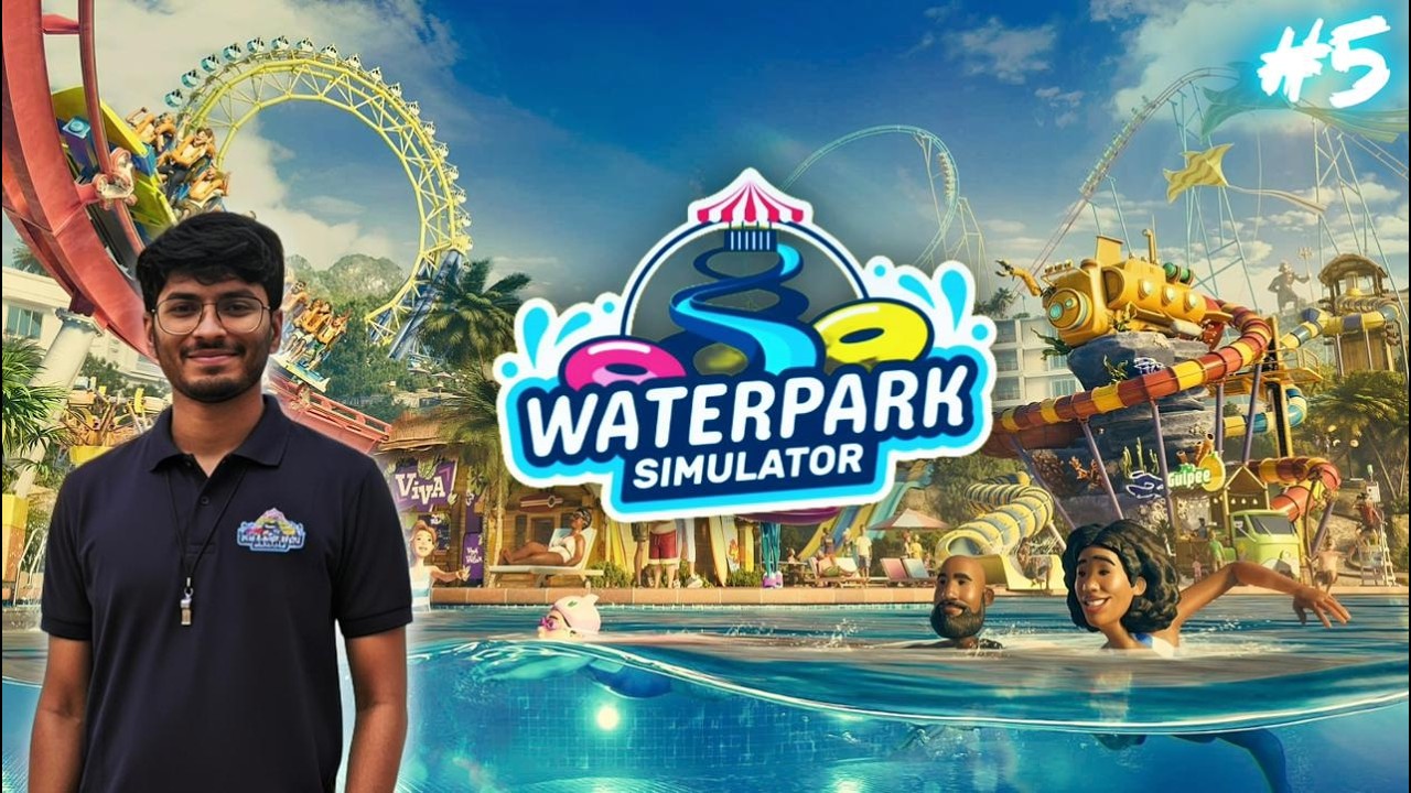 LIVE🛑:Waterpark Simulator Part -5 | TAMIL | FACECAM  #livestream  #waterparksimulator