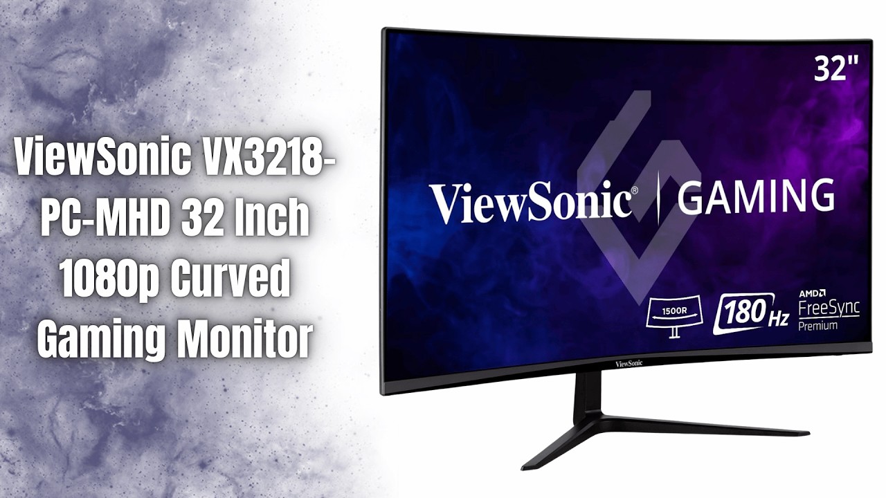 Обзор монитора ViewSonic VX3218-PC-MHD | Игровой 32-дюймовый изогнутый дисплей 180 Гц!
