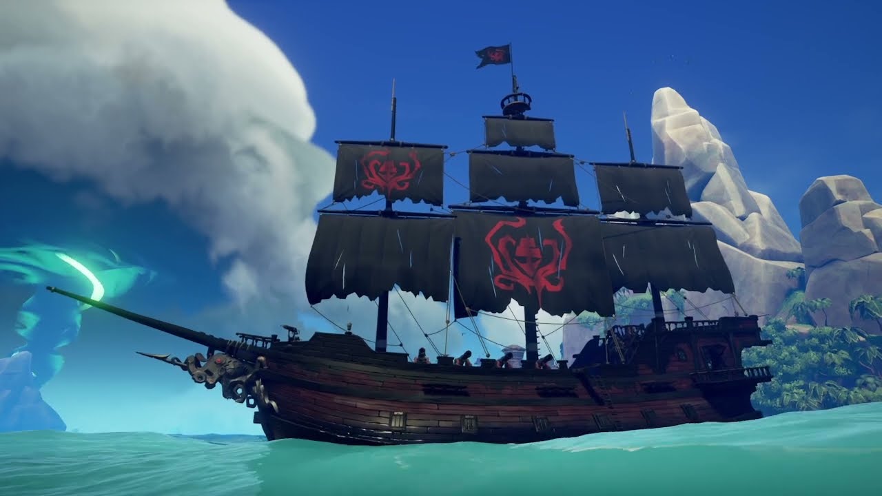 Barbossa1978 shows you that Sea of Thieves🐙⚫️ Inky Kraken ⚫️🐙ShipSet