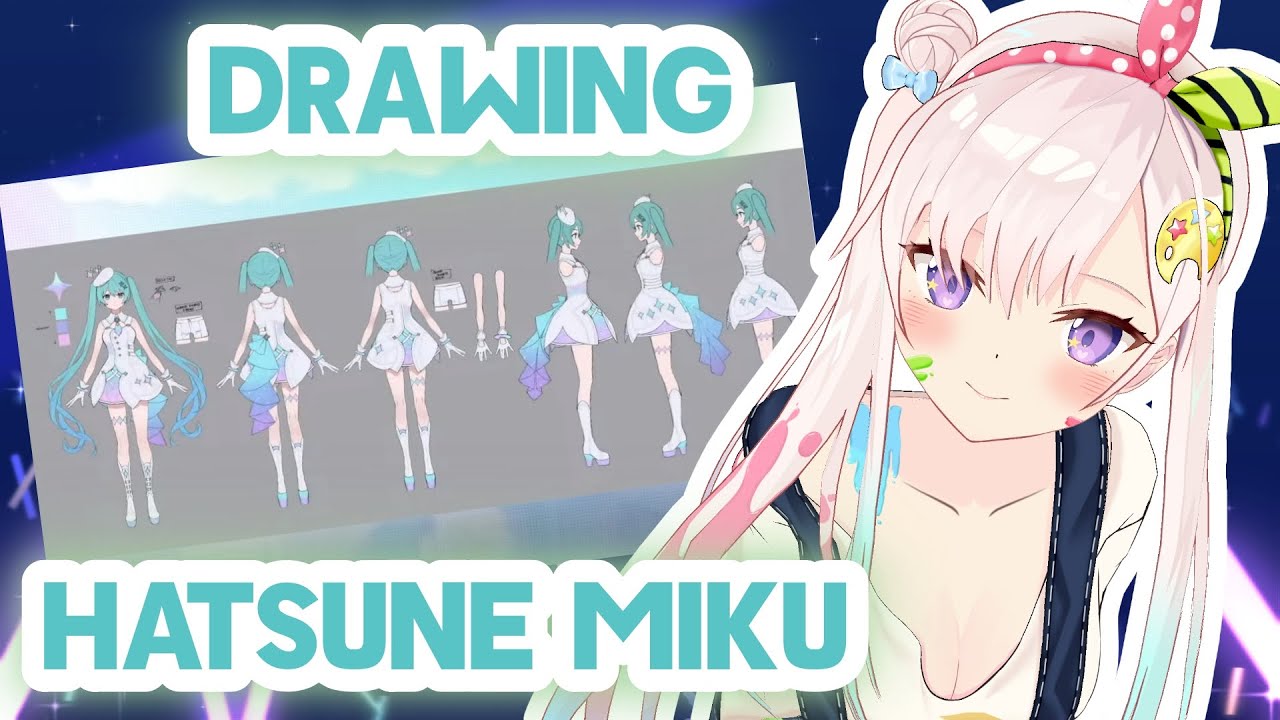 【 Drawing 】Drawing The New Design Miku For 4th Anniversary