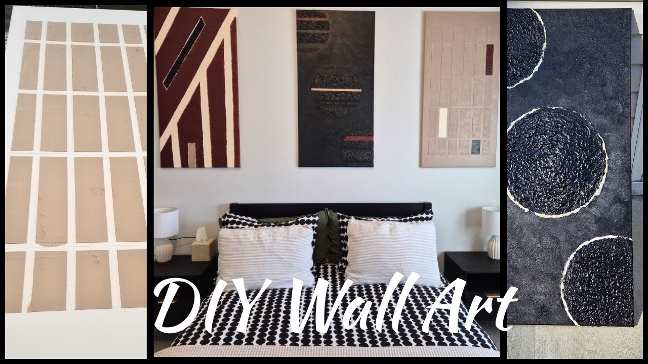 Vlog 9: DIY Wall Art / Making My Own Art