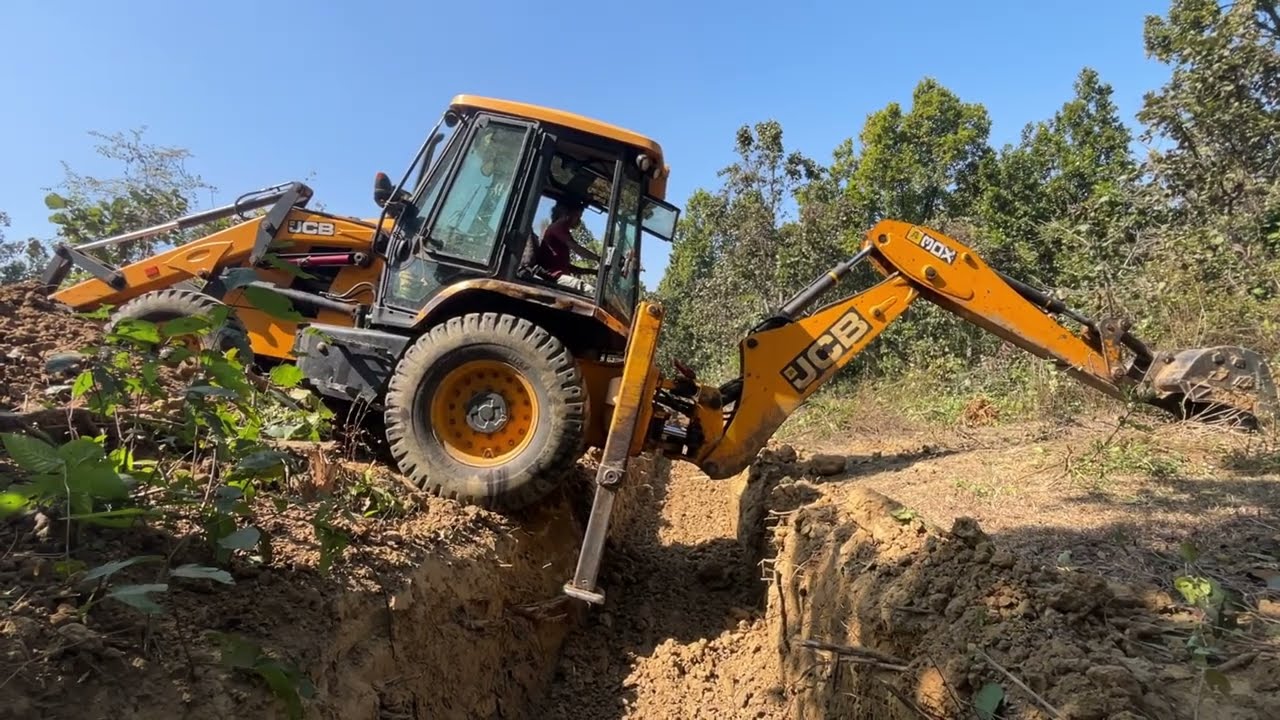 Jcb 3dx machine ramp se kaise par kare 😲🤗😱