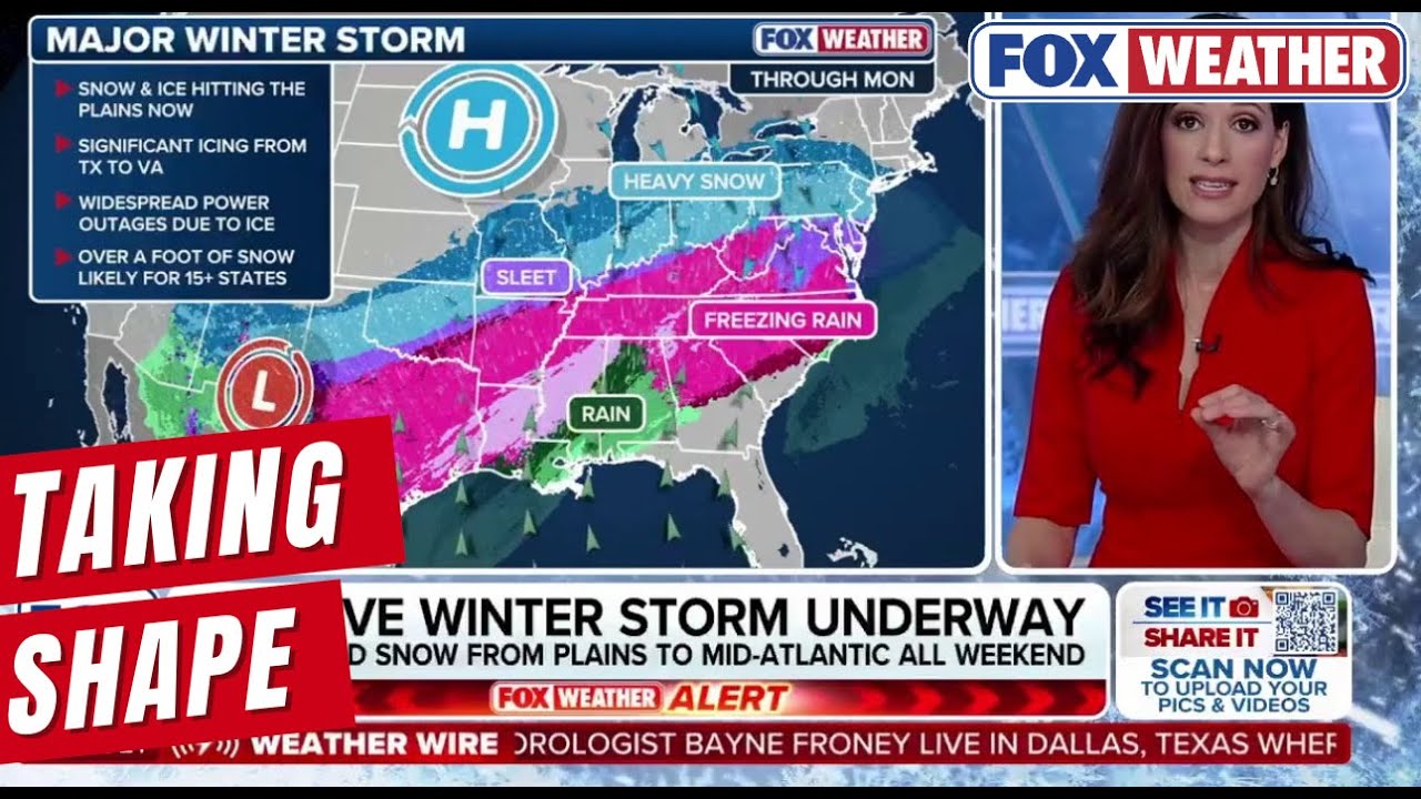 Massive Winter Storm Taking Shape Across 40-plus States