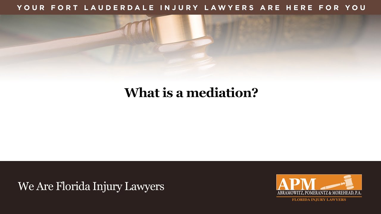 What Is A Mediation?