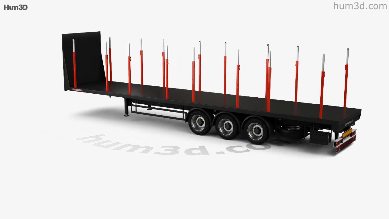 Schwarzmueller Timber Semi Trailer 3-axle 2016 3D model by 3DModels.org