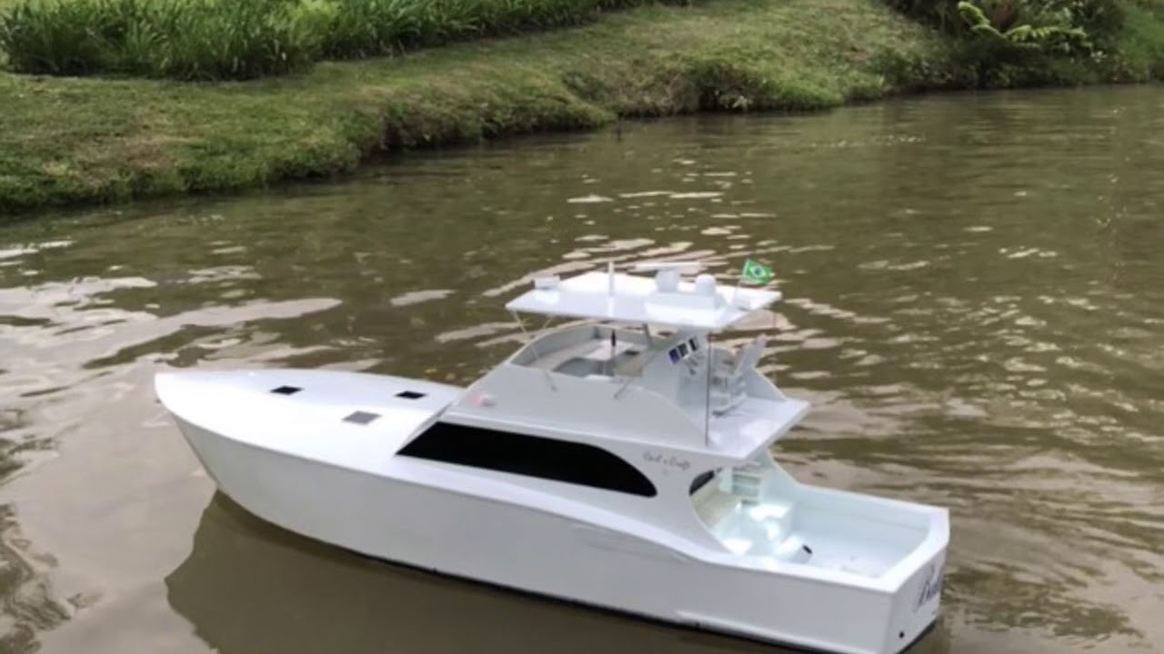 Sport Fishing RC Boat, Carl-Craft 71’, scale 1/15 57” action