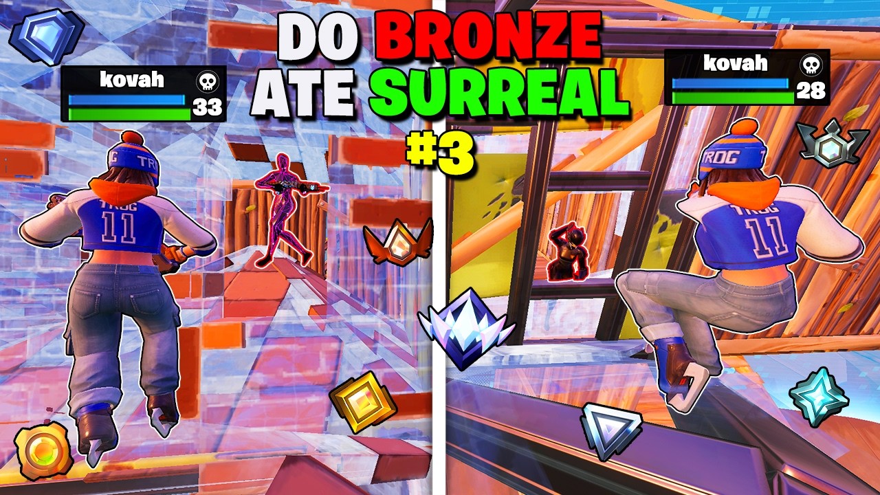 Rushando tudo e todos no modo reload I Bronze ao Surreal FORTNITE