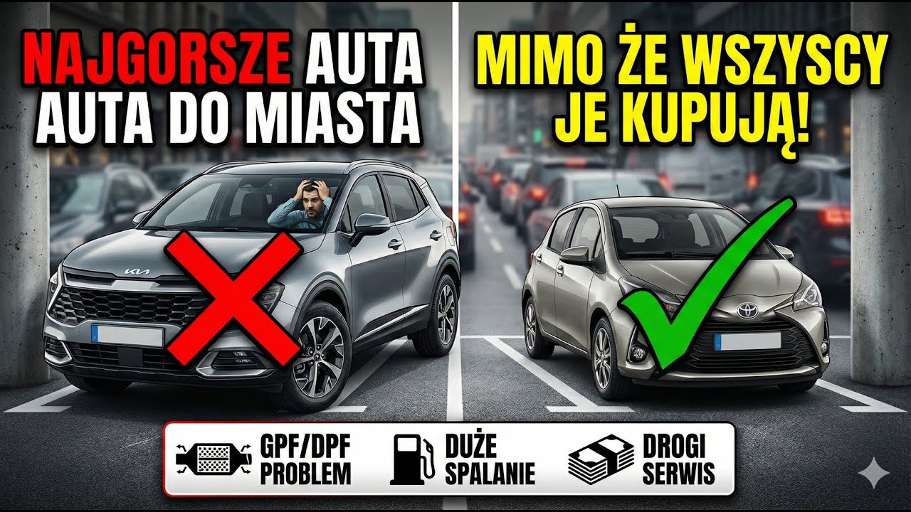 Najgorsze auta do miasta – mimo że WSZYSCY je kupują! (SUV-y, GPF, Hybrydy)