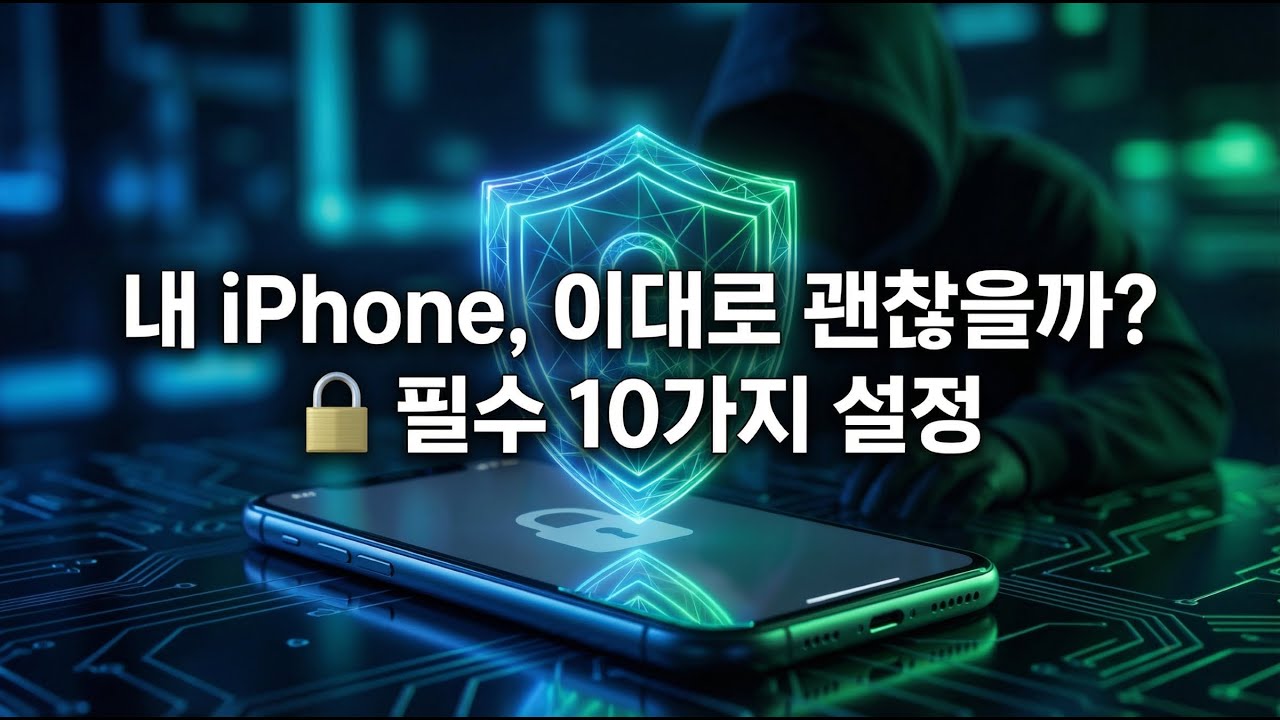 내 아이폰 개인정보, 누가 훔쳐보고 있다? 😱 꼭 해야 할 필수 보안 설정 꿀팁 10가지 (2026 최신판) [Live Smarter - 034]