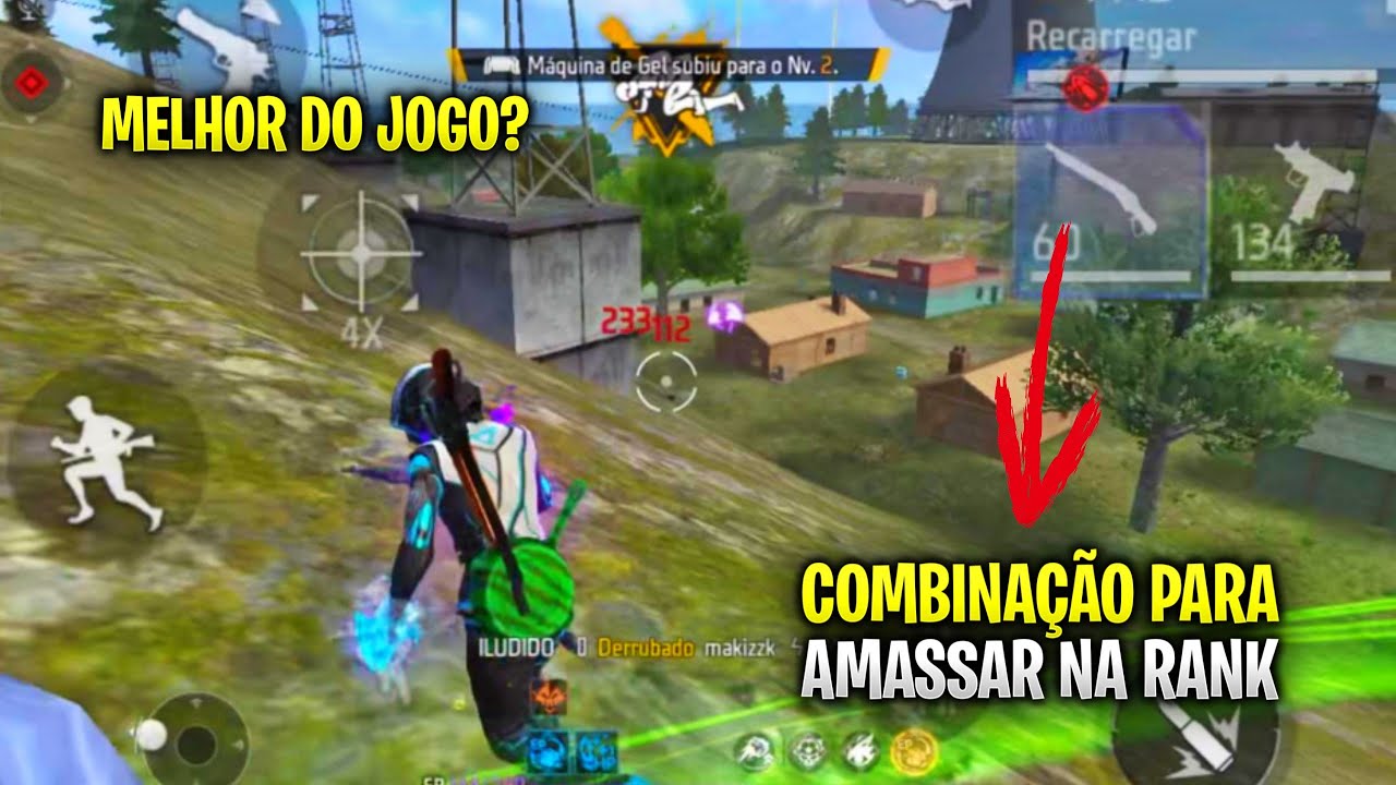 COMBINAÇÃO PARA SE DESTACAR E FAZER MUITAS KILLS NO FREE FIRE