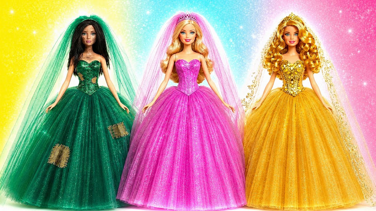 Бедная vs Богатая vs Ультра богатая Преображение Куклы Барби от Candy DO