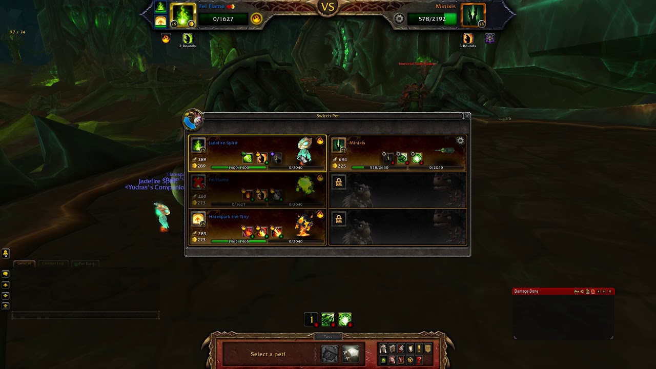 WOW - Pet Battle - Minixis - Full Elemental Team