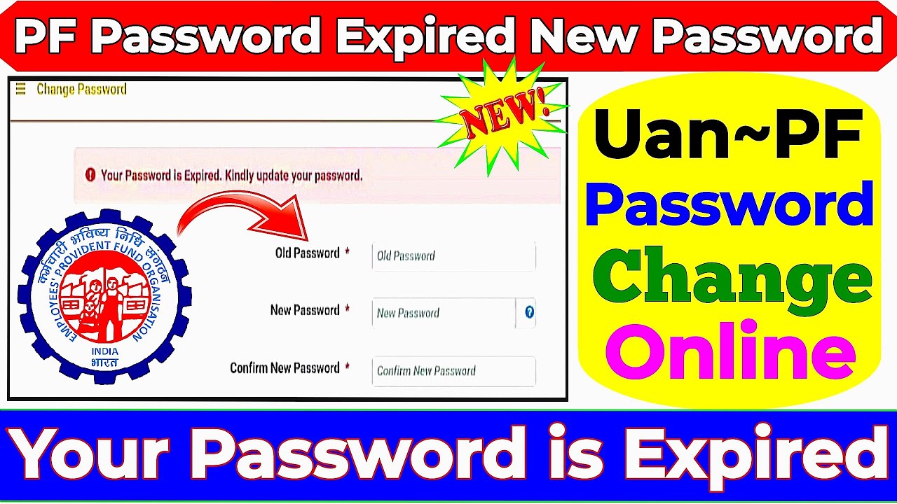 Your Password Is Expired Kindly Update Your Password In Pf Account | Pf Uan Password Forget 2024