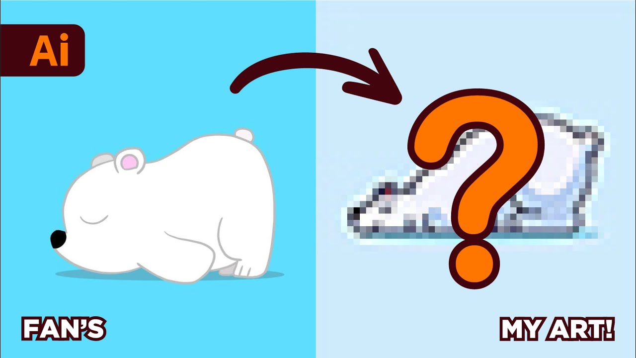 Adobe Illustrator - Redraw a Fan's Art Vector Illustration - So Satisfying