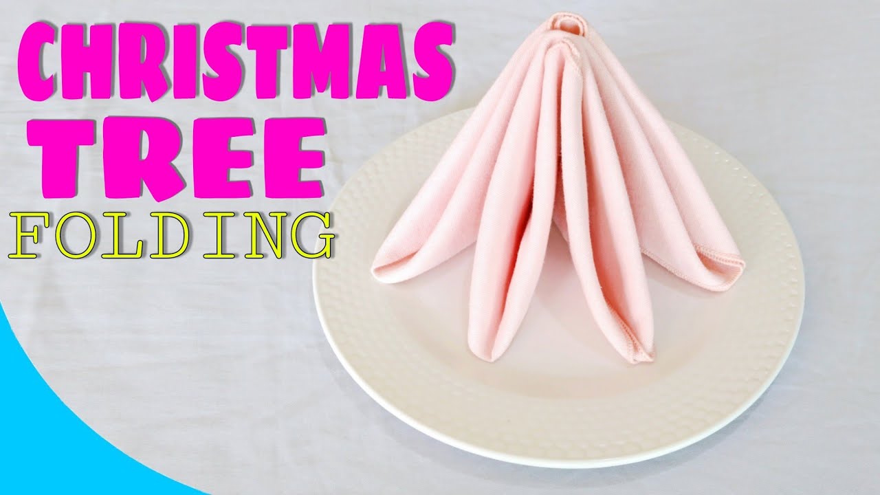 CHRISTMAS TREE NAPKIN FOLDING