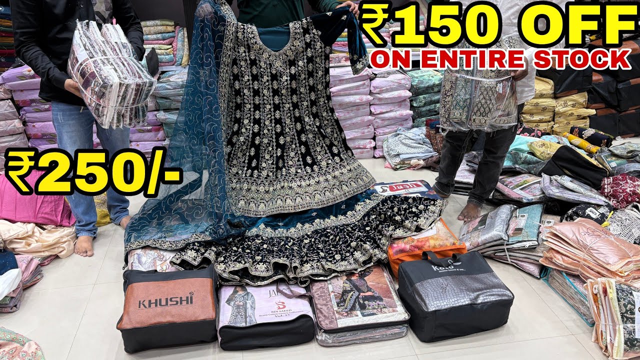 Hyderabad Wholesale Flat ₹150 Off on Per Piece Entire Stock | Partywear Bridal Dailywear Boutique 