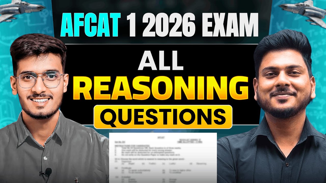 AFCAT 1 2026 Reasoning Questions Solved | AFCAT Exam Reasoning Questions | Defence Mania
