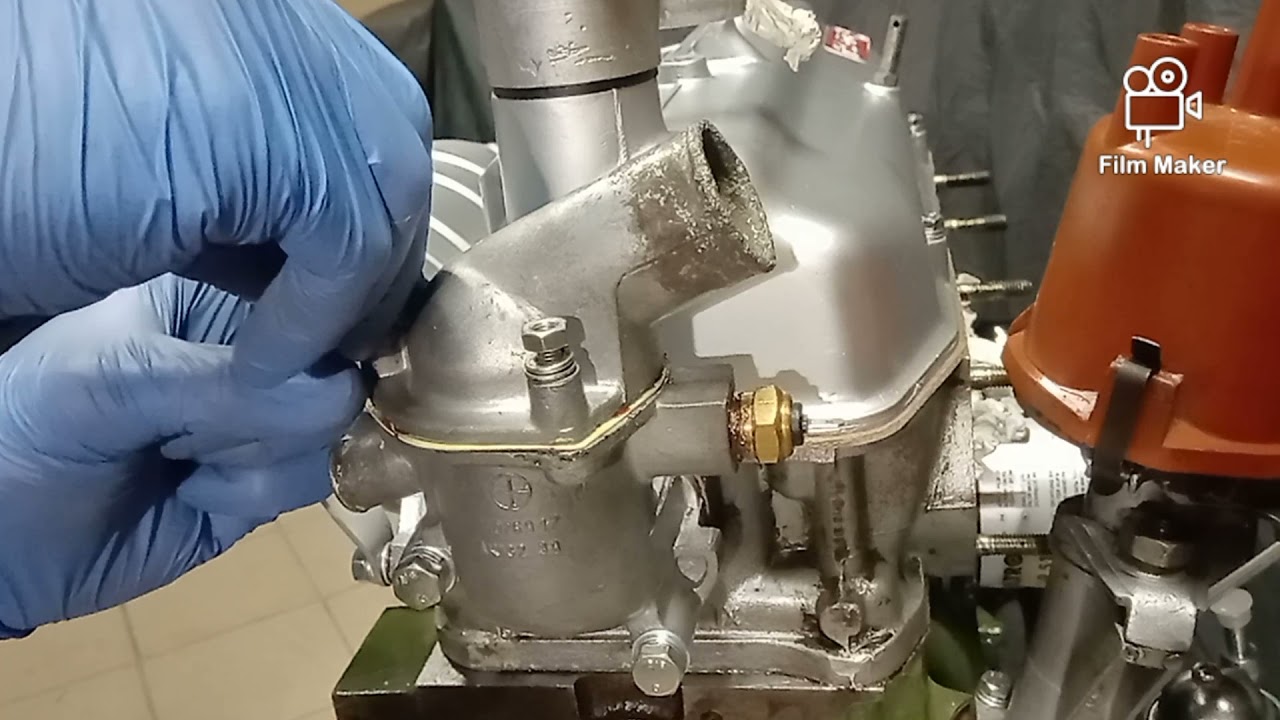 Fiat 125p remont silnika 115C 1500 #11 termostat + kolektor ssący