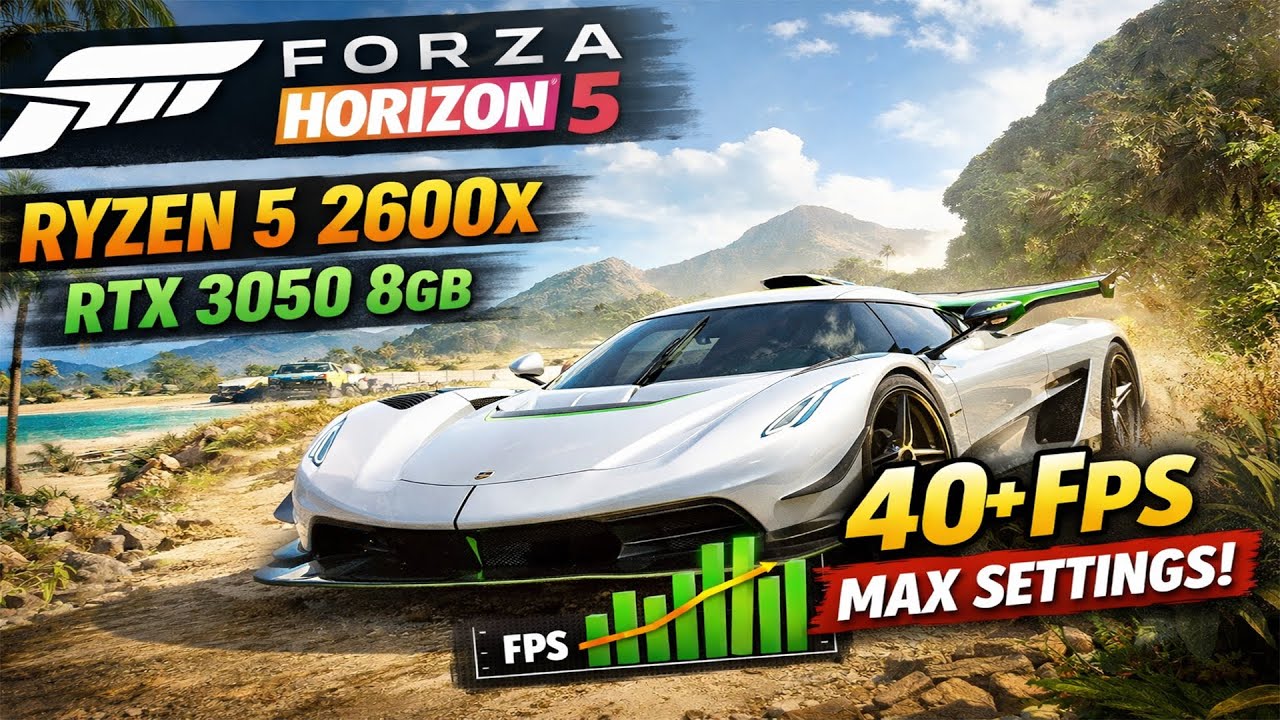 RTX 3050 Can Run Forza Horizon 5 on MAX? #ForzaHorizon5 #RTX3050