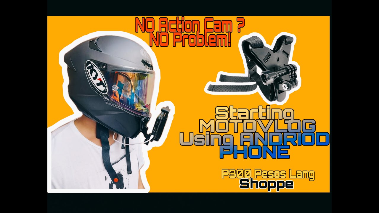 Helmet CellPhone Vlogging SeT Up! | Pwede kana MAG START MAG MOTOVLOG | KYT TT Course