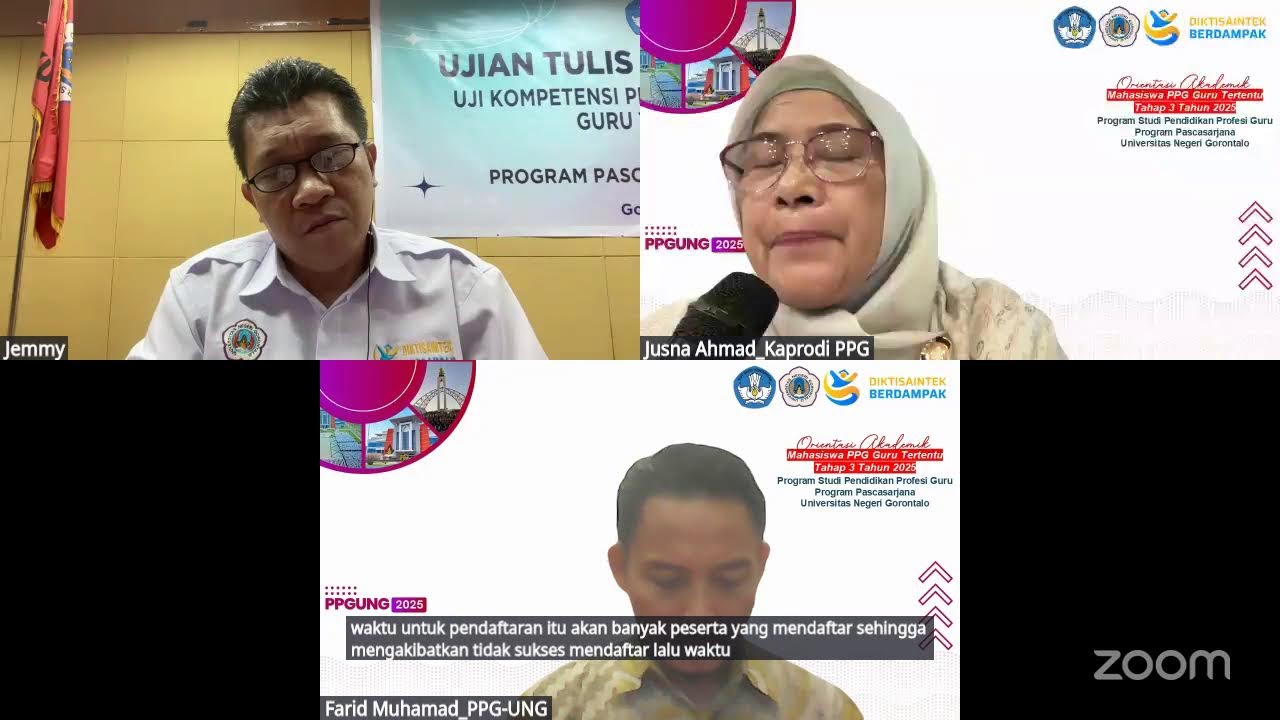Orientasi Akademik PPG Guter Tahap 3 Tahun 2025