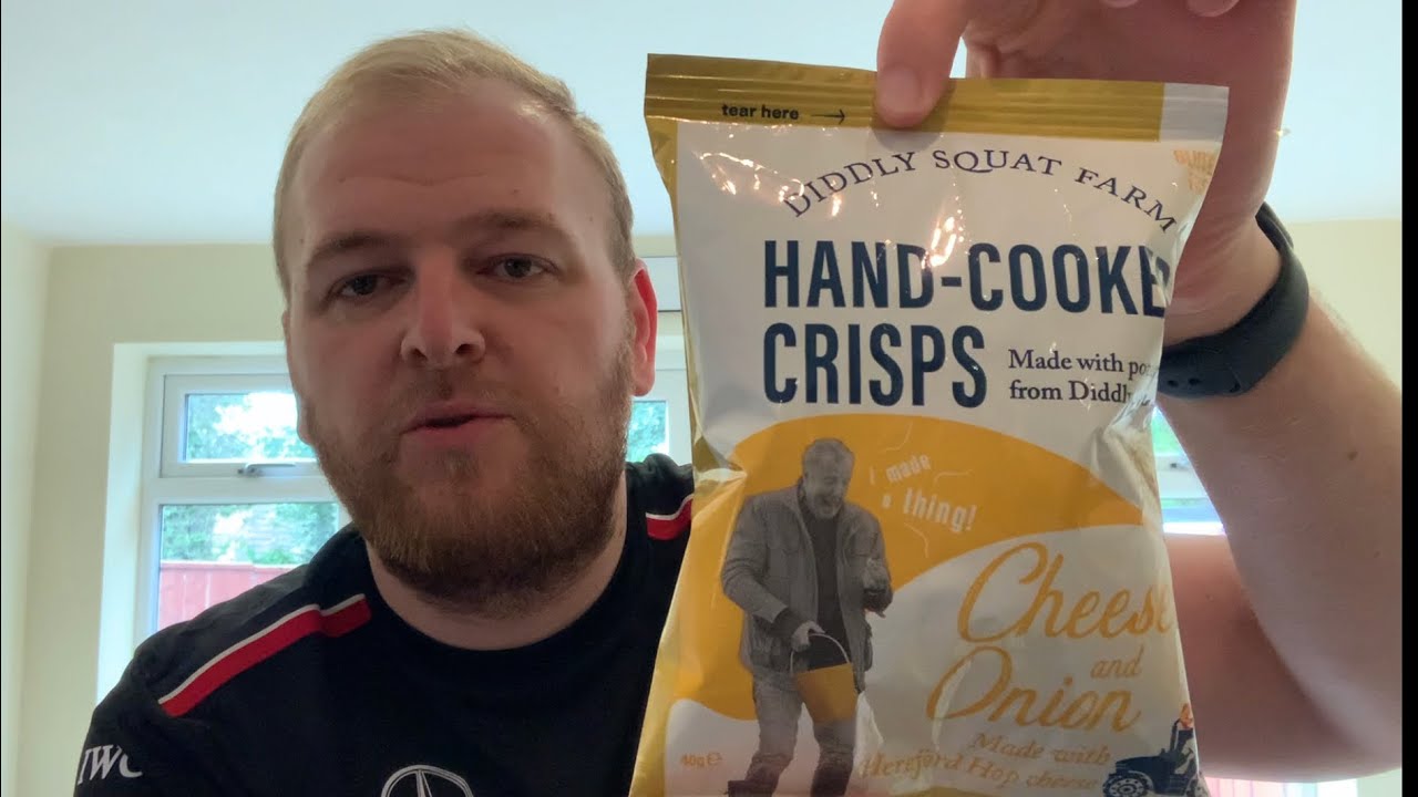 Jeremy Clarkson&rsquo;s Diddly Squat Farm Cheese & Onion Flavour Crisps - Review