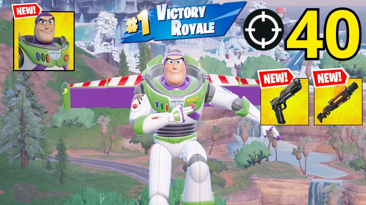 BUZZ LIGHTYEAR Gameplay Wins Zero Build (NEW FORTNITE CHAPTER 7 SEASON 2)