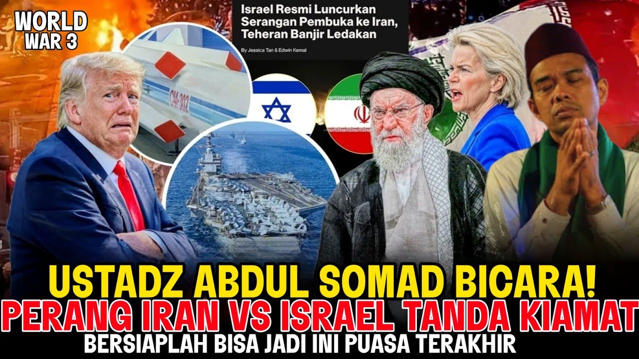 PERANG IRAN VS ISRAEL MEMANAS‼️DUNIA DI AMBANG PERANG DUNIA 3‼️CERAMAH USTADZ ABDUL SOMAD TERBARU