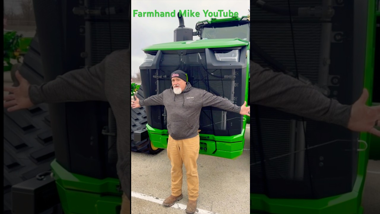 John Deere 9RX 830 Tractor up close & personal #farmhandmike