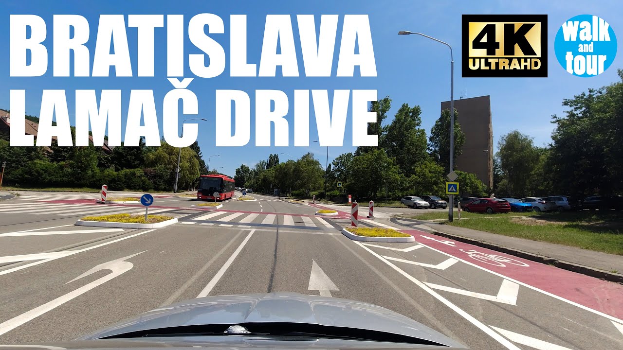 Journey through Bratislava - Lamač in Stunning 4K UHD (60 fps)! 🌇🚗