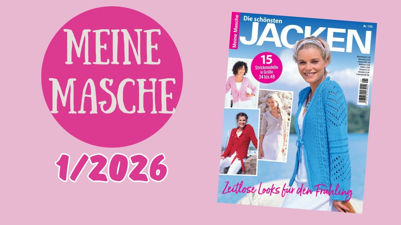Meine Masche. Cardigans 1/2026  l Knitting Magazine Flip Through