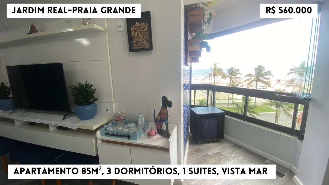 (186) Apartamento Frente Mar por R$ 560 mil | Renda Passiva e Segurança Patrimonial