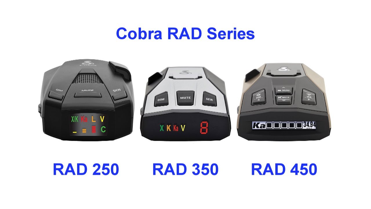 Cobra RAD Series Radar Detectors