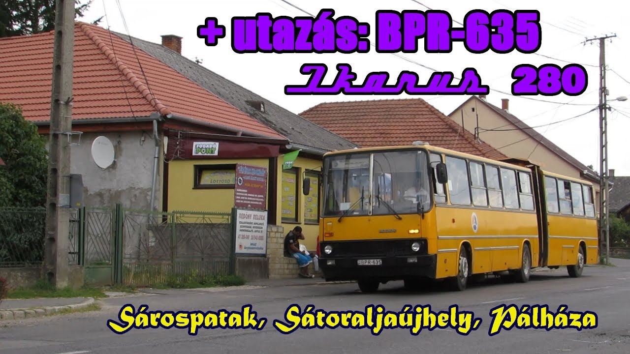 Vegyes buszok Sárospatakon, Sátoraljaújhelyen, Pálházán + utazás: BPR-635