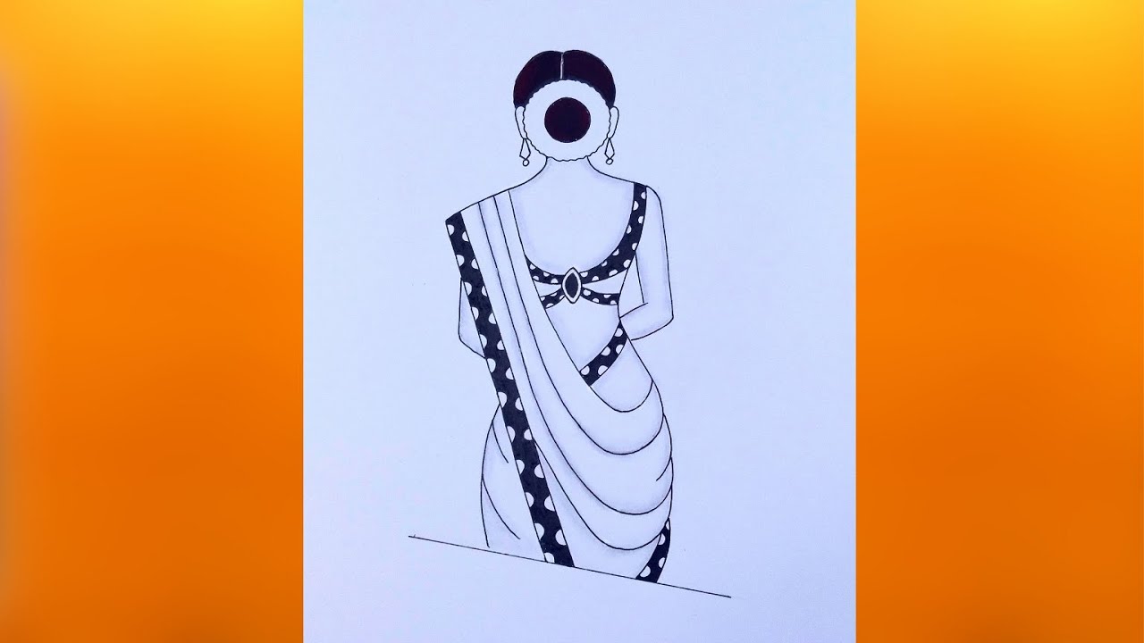 how to draw a mandala girl drawing step by step | mandala girl drawing easy | mandala art girl |