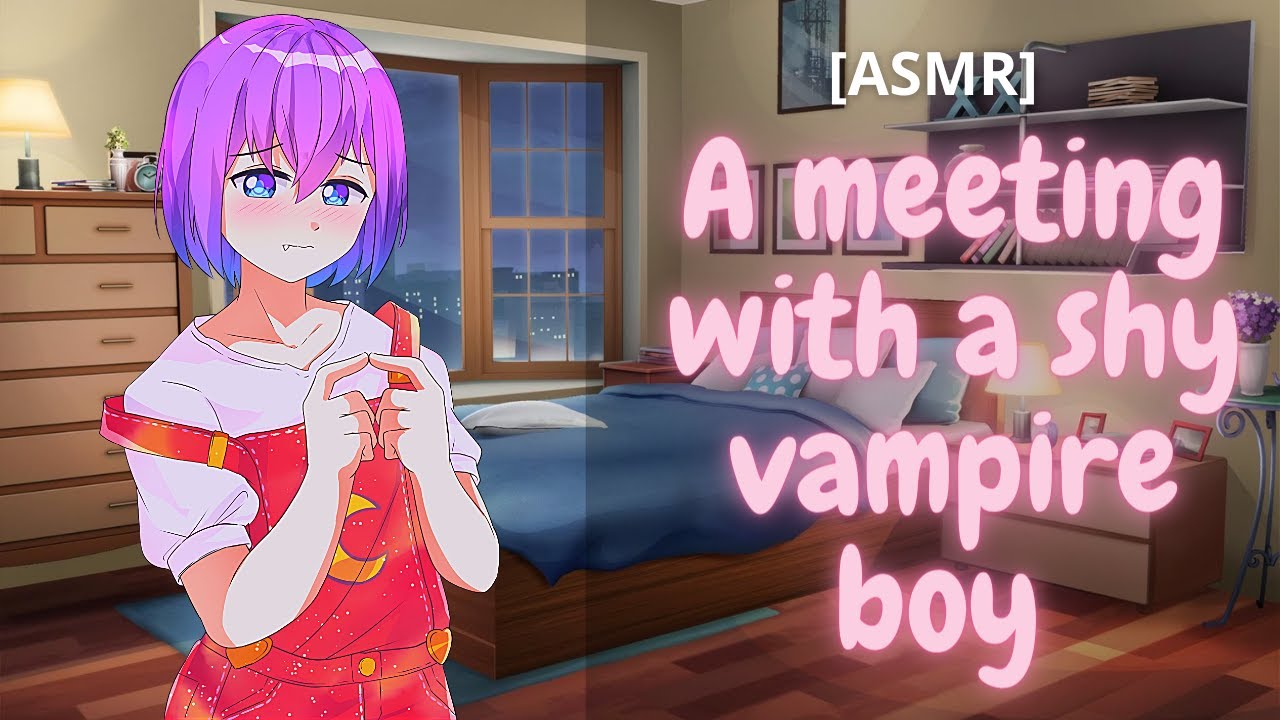 A meeting with a shy vampireboy [ASMR] [Femboy] [Cute]