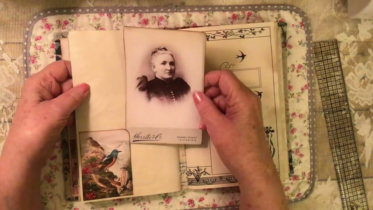 Vintage style writing journal