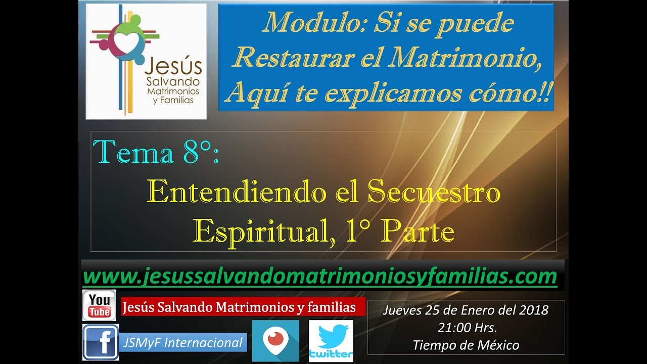 Introducción; Entendiendo el Secuestro Espiritual que destruye al Matrimonio!!