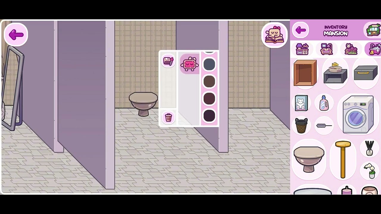 Making bathroom in avatar world 