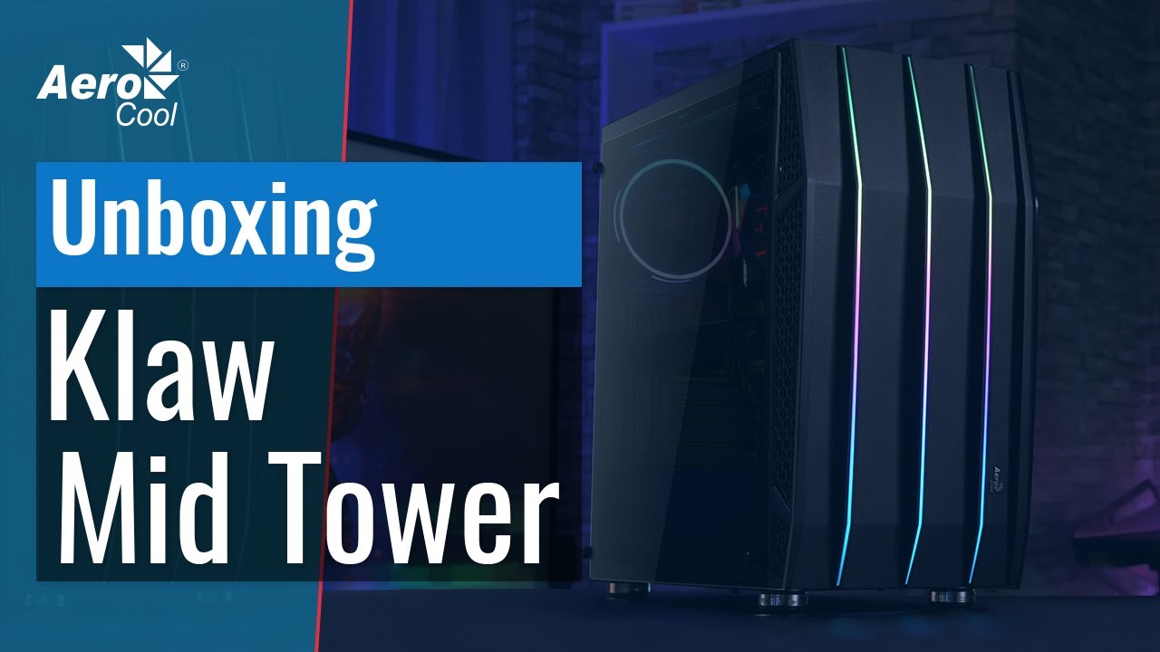 Корпус AeroCool Klaw RGB Mid Tower - Распаковка