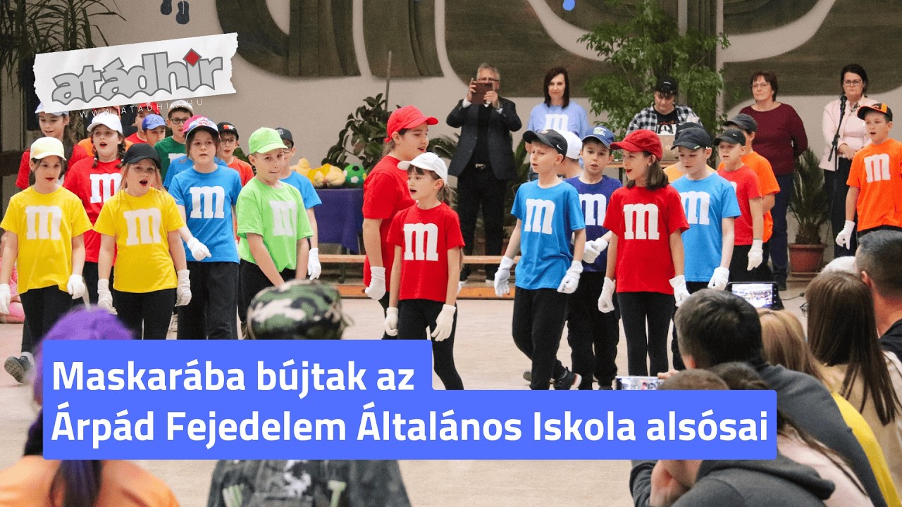 Maskarába bújtak az Árpád Fejedelem Általános Iskola alsósai