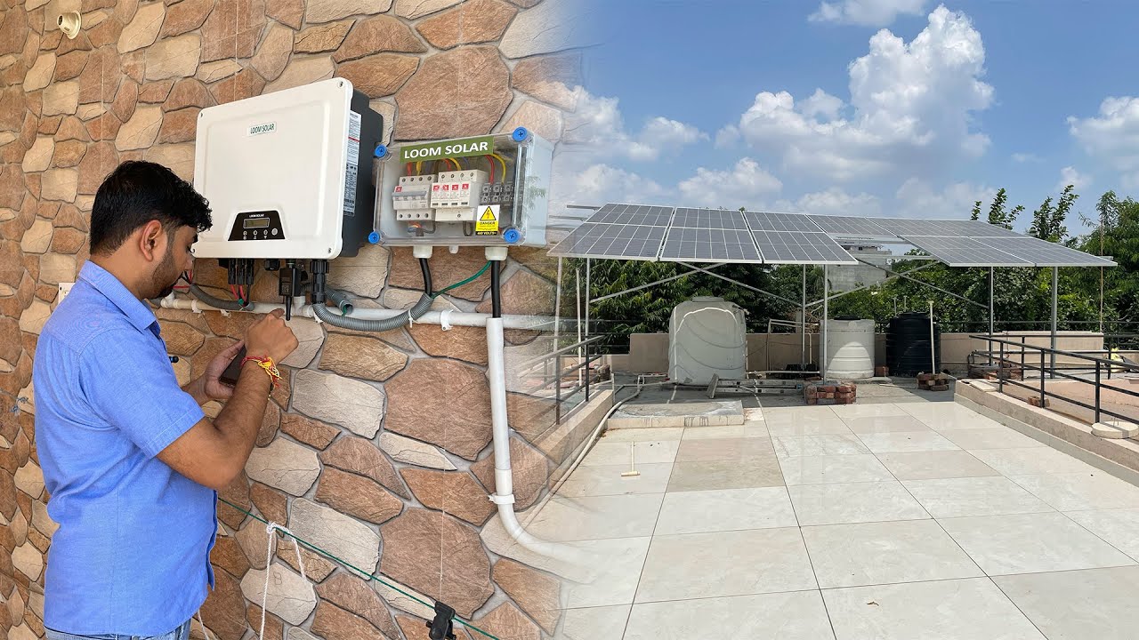 5kW On Grid Solar System Remote Monitoring Setup & Net Meter Reading