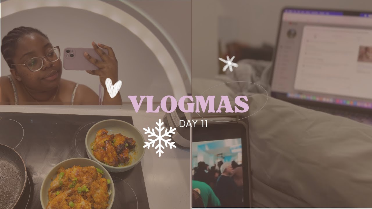 Vlogmas Day 11: Hair Refresh | Tech Troubles & New Chicken Wings Recipe!