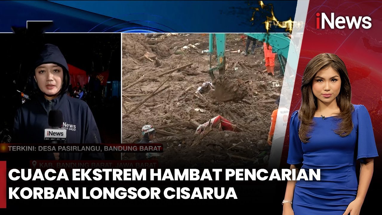 Angin Kencang Perparah Situasi, Proses Pencarian Korban Longsor Cisarua Terhambat | iNews Prime 28/1